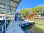 The Dock with a 16X46 ft. boat slip and Swim Platform